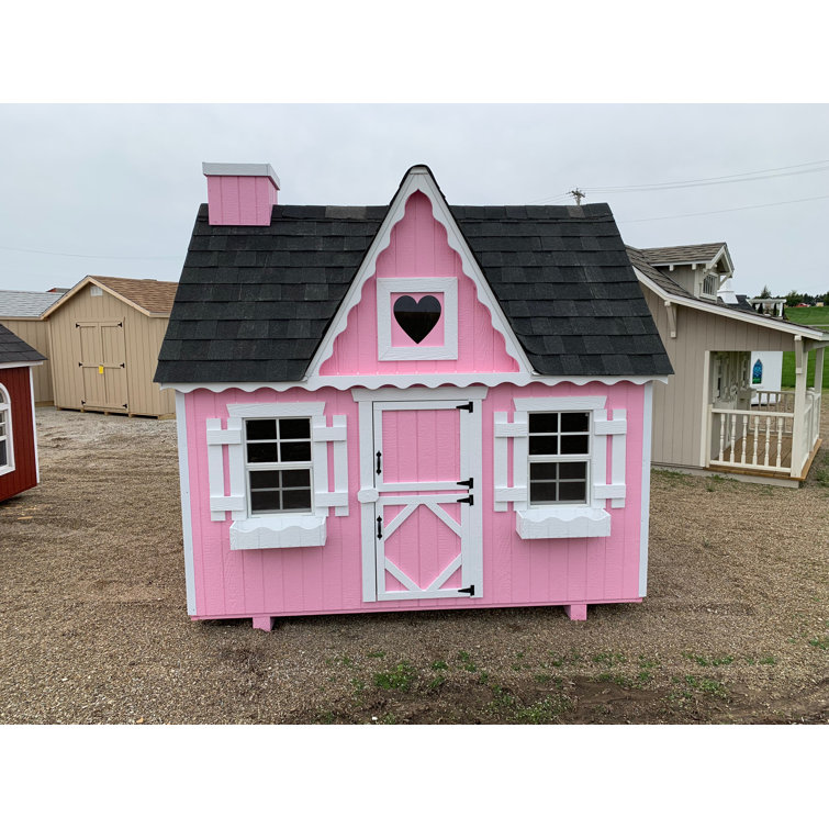Pink playhouse wooden sale